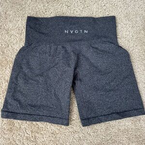 NVGTN Gray black speckled seamless Shorts High-Rise Compression